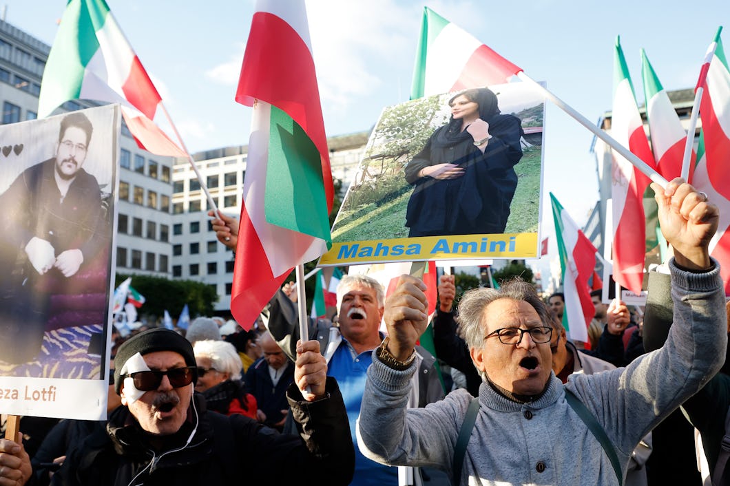 Demonstration mot Iran.