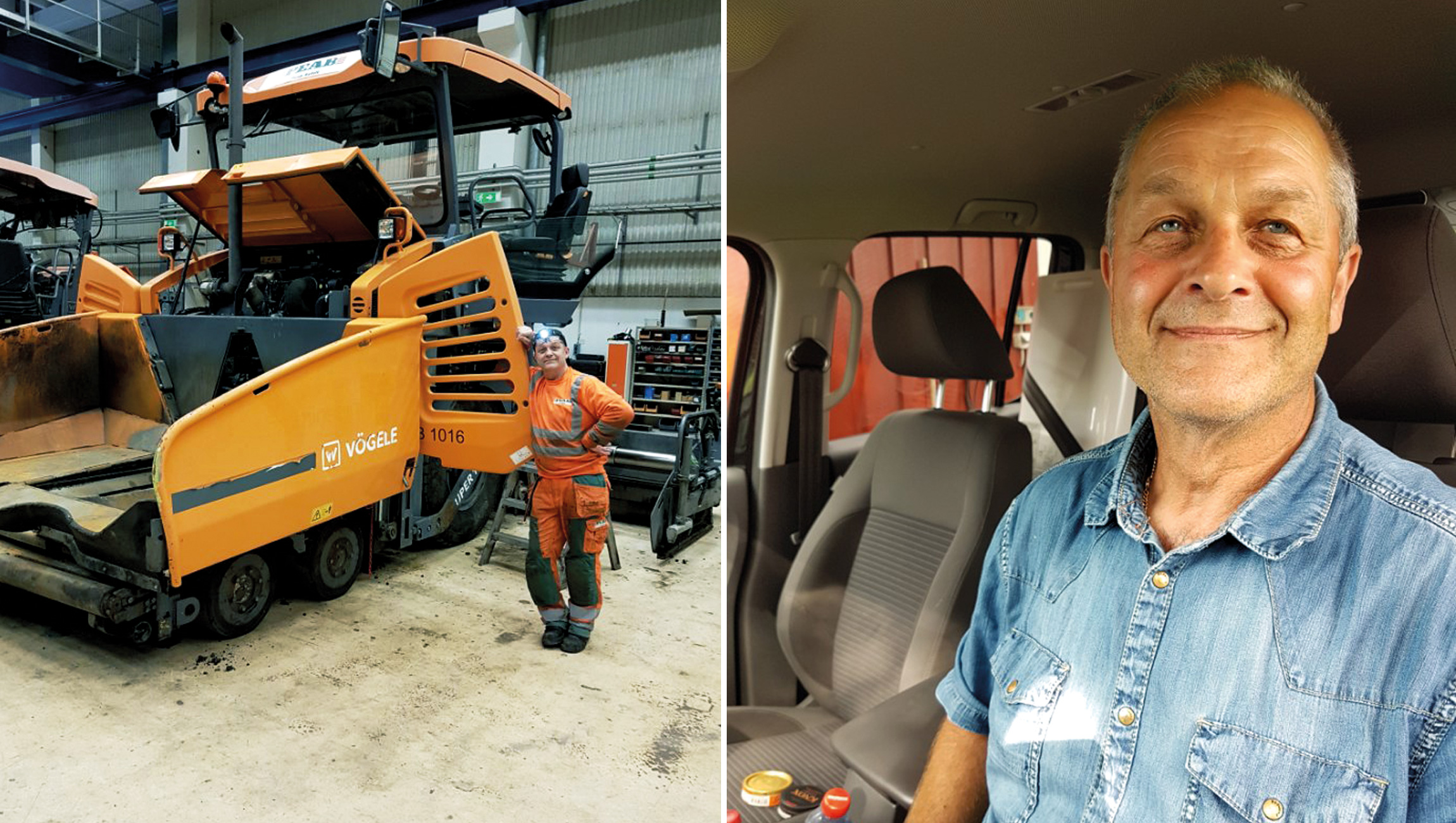 Beläggningsarbetaren Mikael Carmenholdt. Nu börjar bensinen bli alldeles för dyr tyckar han.