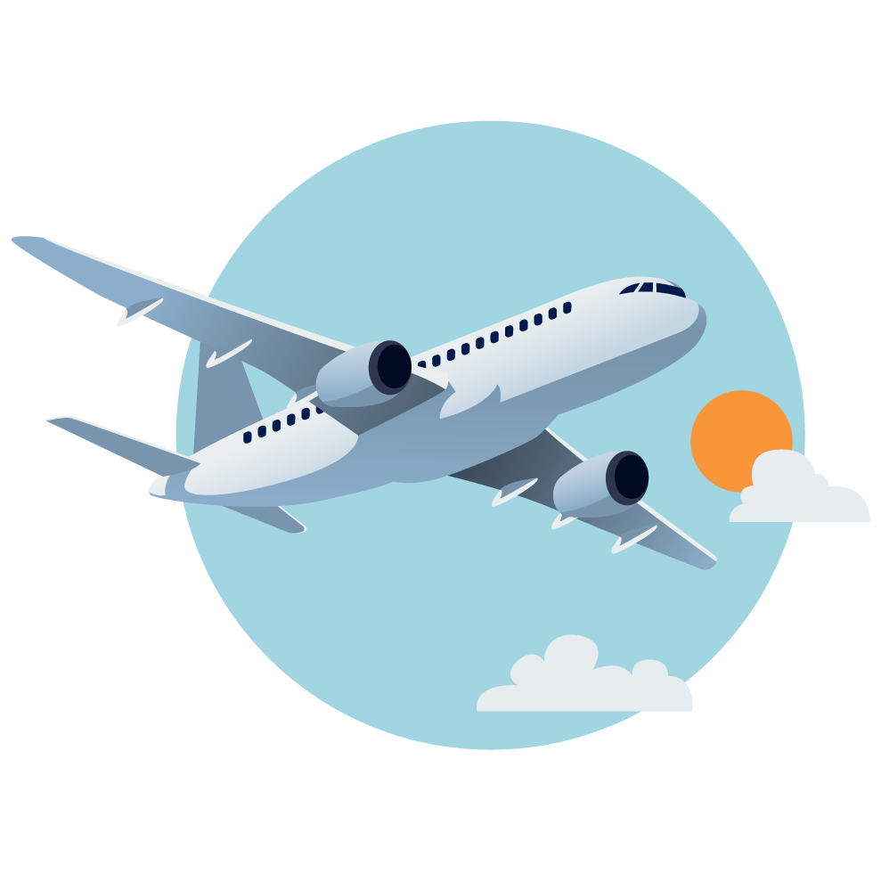 Illustration: Offren reser till Gulfen med flyg ovetande om att de utsatts för trafficking