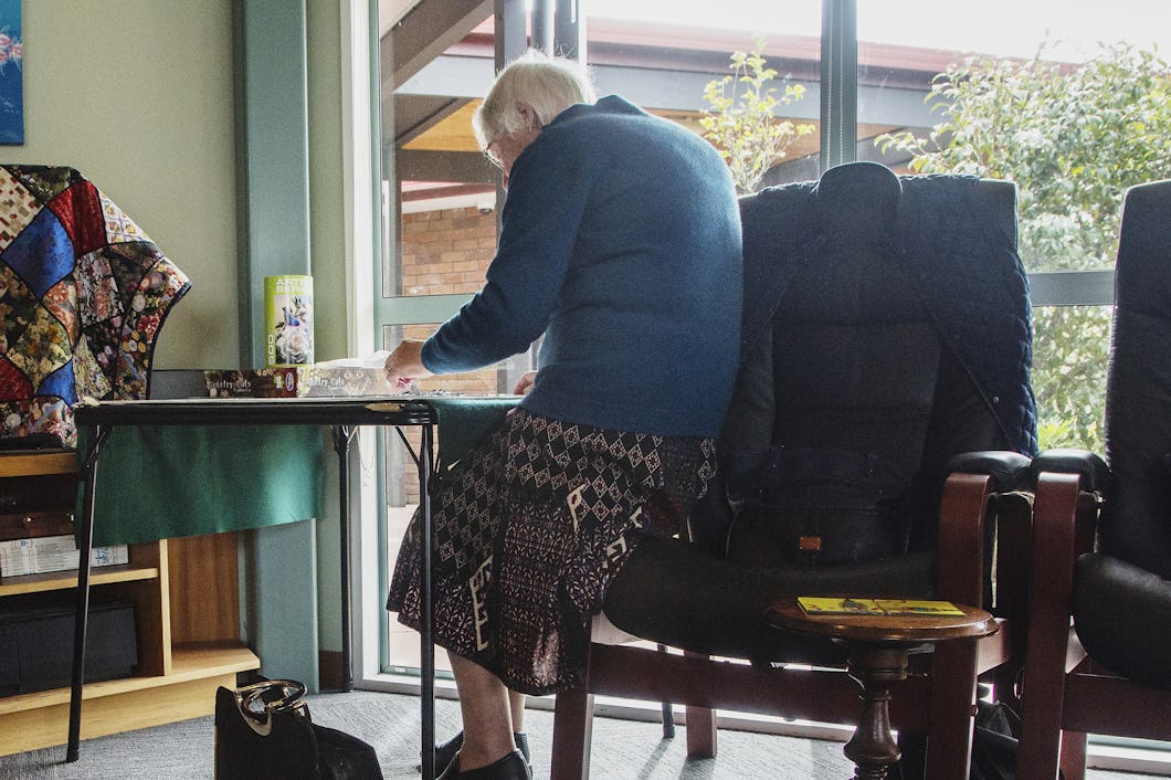 Pensionär på ålderdomshem
