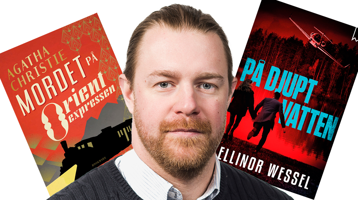 David Fernhed och två bokomslag