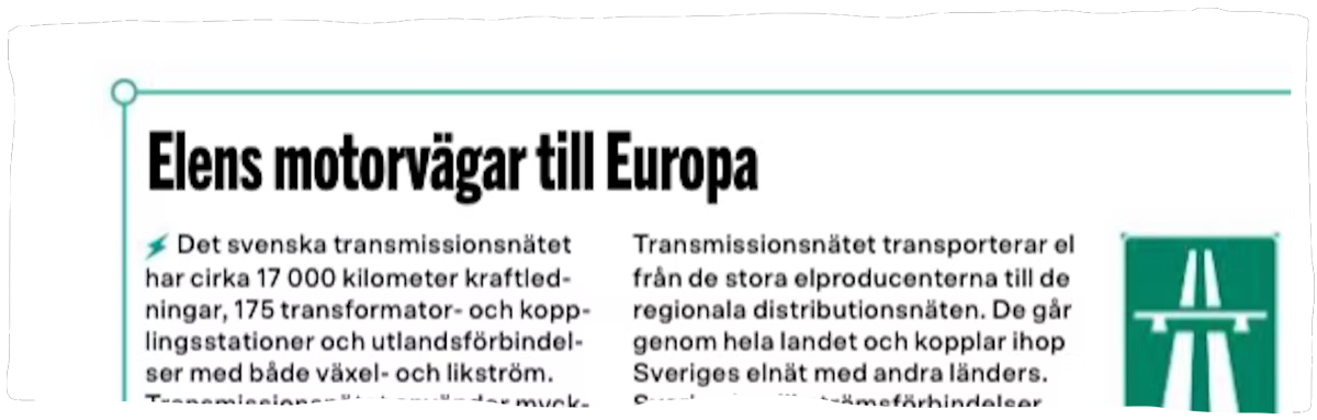 Urklipp från tidningen Elektrikern.