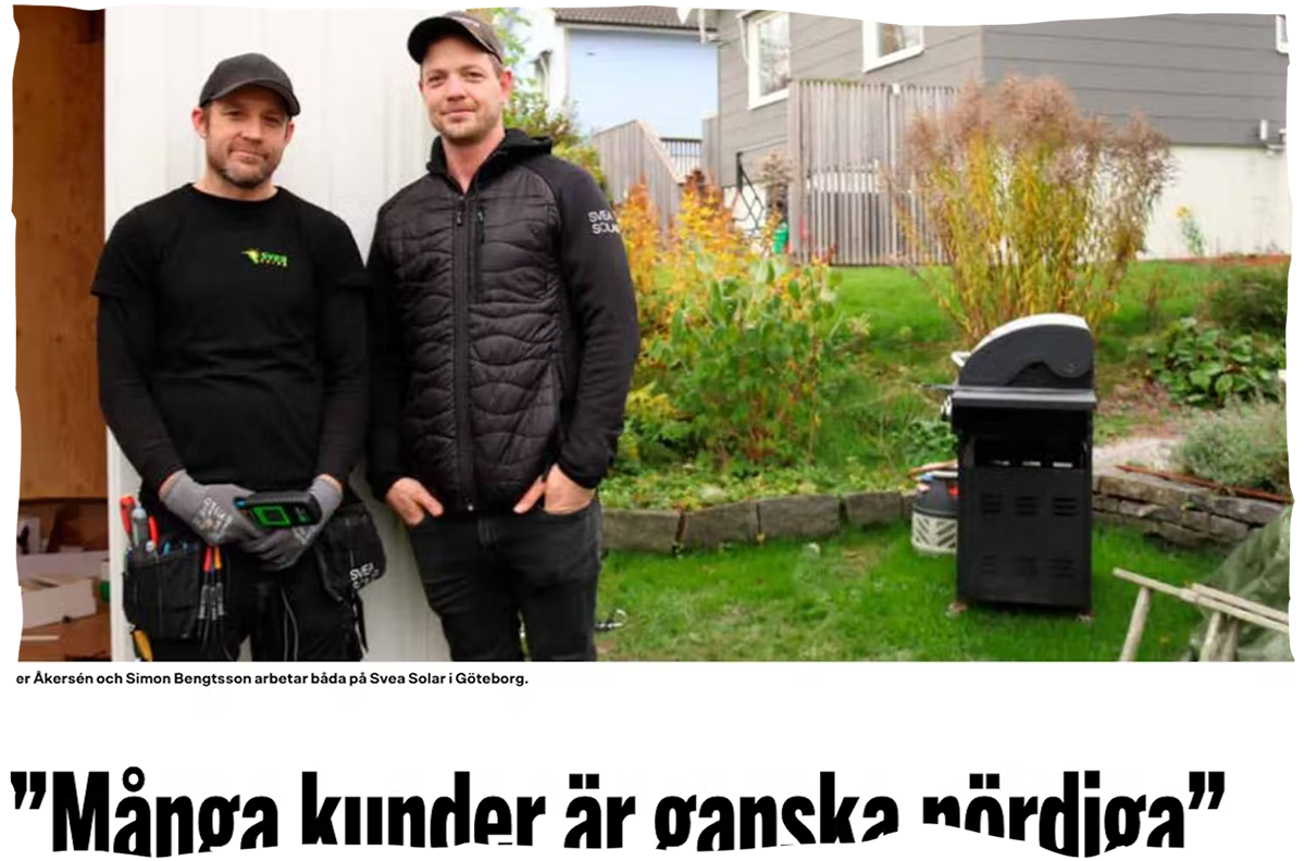 Urklipp från tidningen Elektrikern.