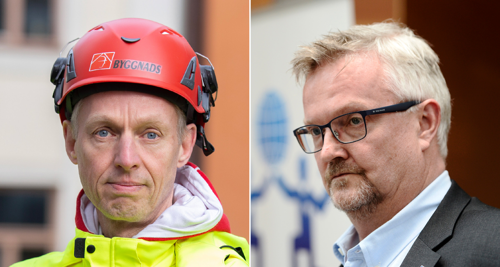 Torbjörn Hagelin, Byggnads och Mats Åkerlind, Byggföretagen.