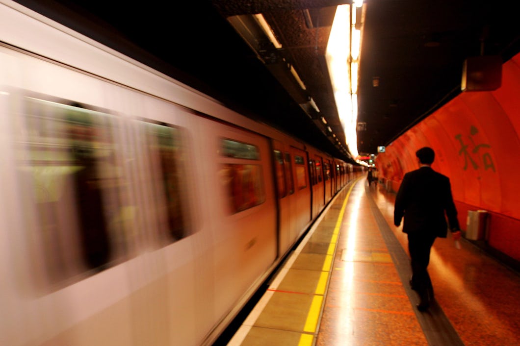 Tunnelbanan i Hongkong, Kina.
