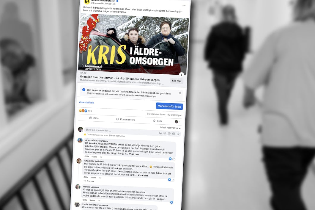 Många läsare har tyckt till om personalkrisen på KA:s Facebook-sida.