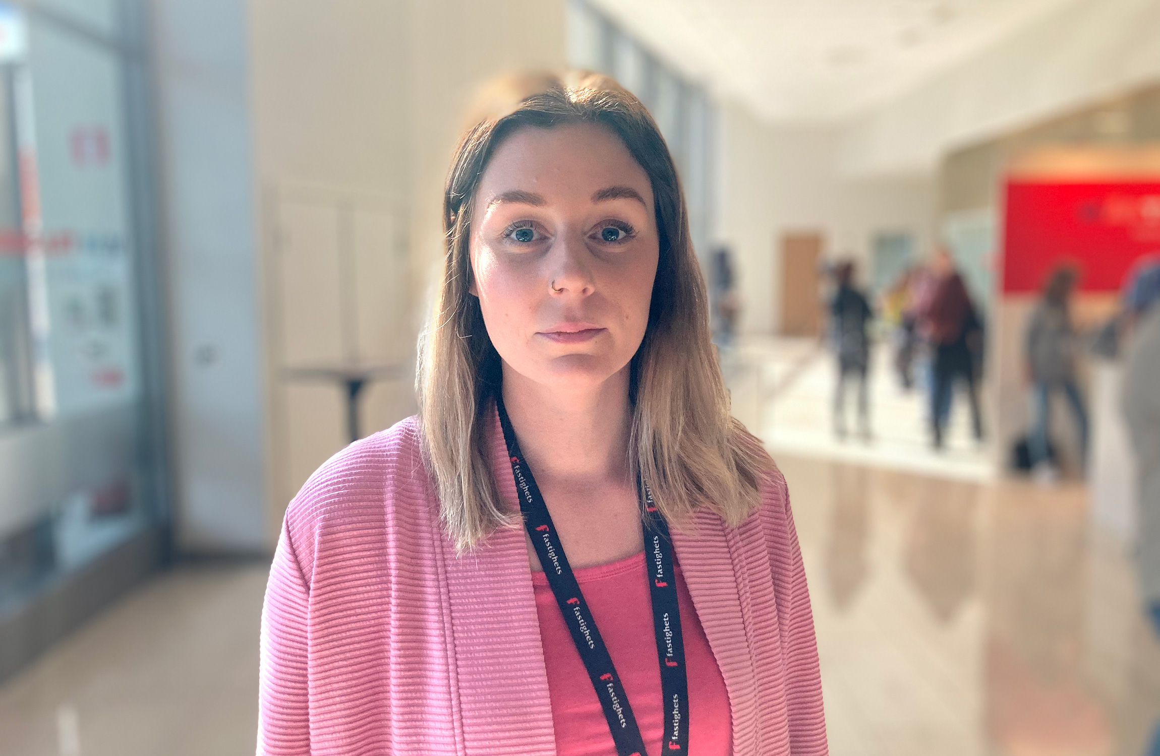 Nathalie Gustafsson, lokalvårdare på Primär i halvfigur.