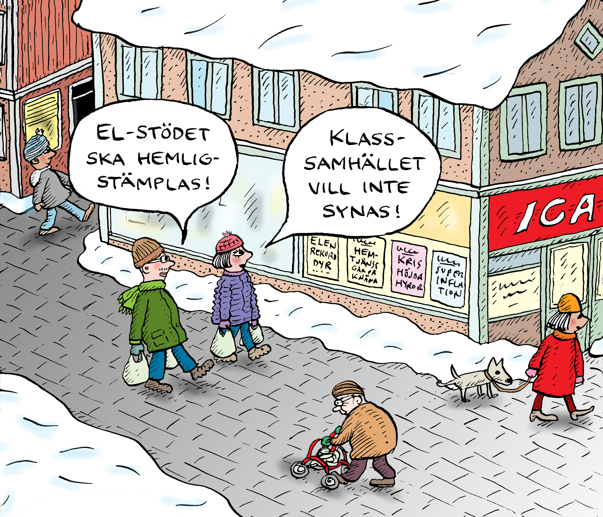 elstödet hemligt för att dölja klassamhället