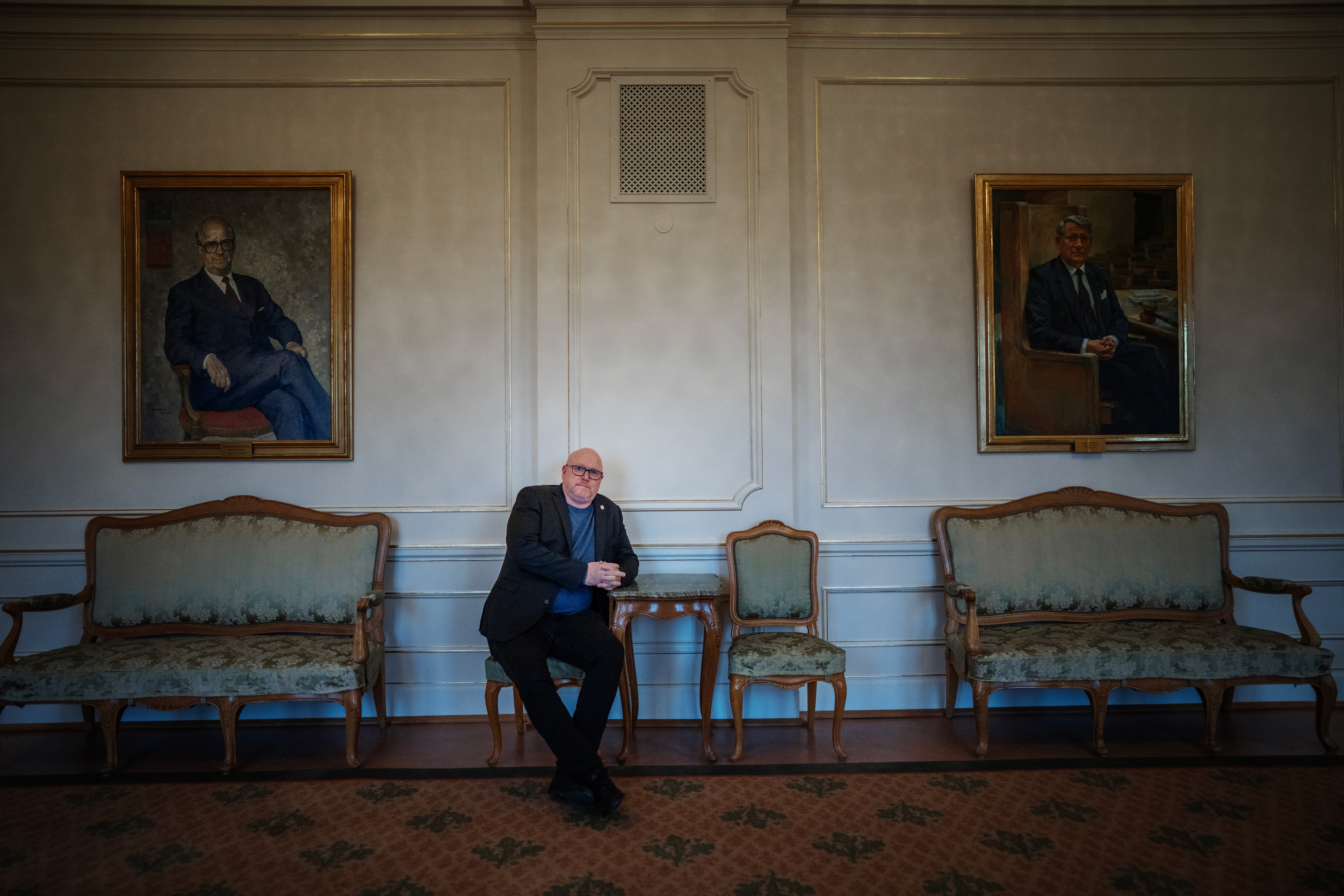 Sverigedemokraternas arbetsmarknadspolitiska talesperson Magnus Persson (SD), som även är ordförande i riksdagens arbetsmarknadsutskott.