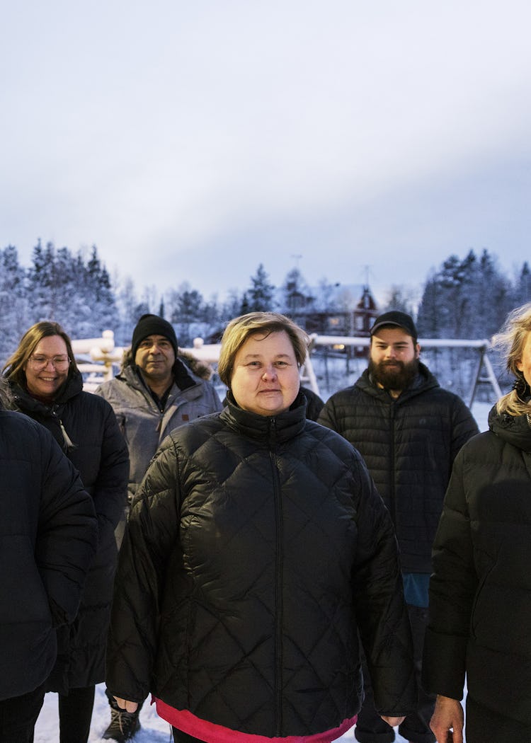Personalen i äldreomsorgen i Junosuando.