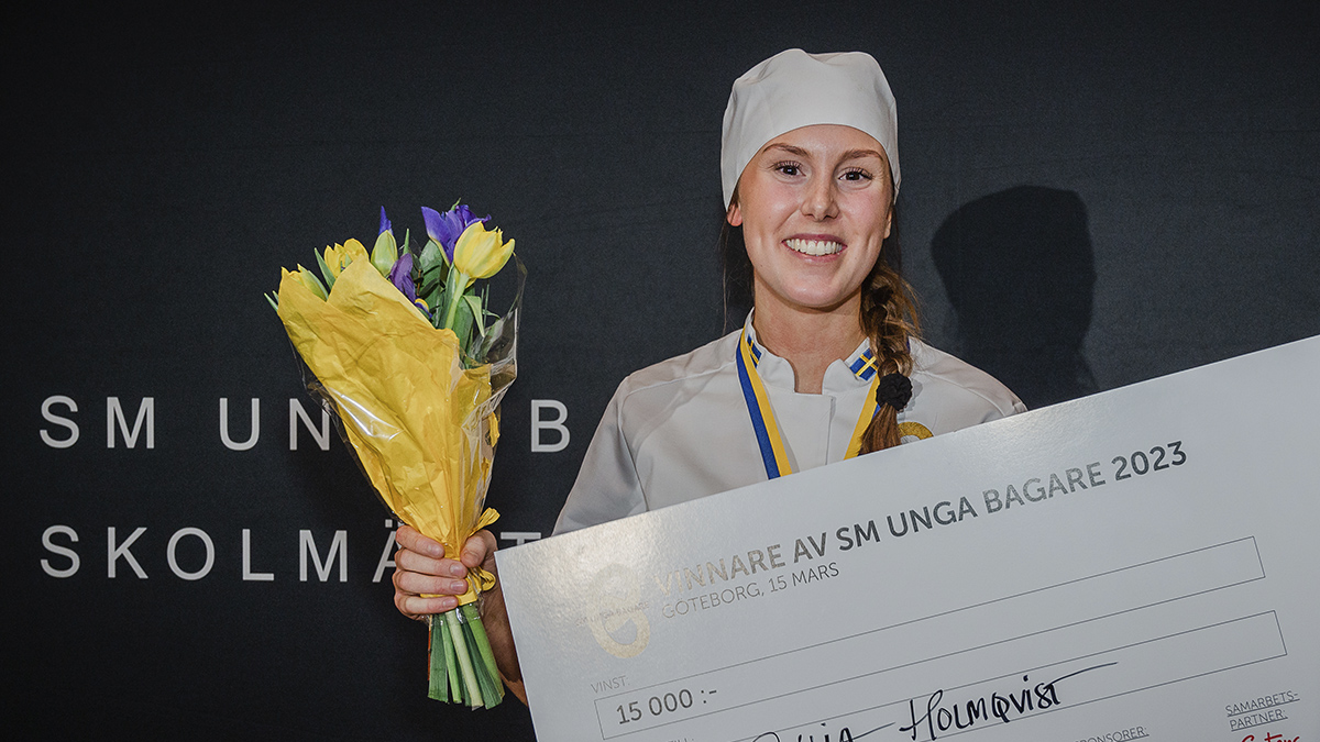 Julia Holmqvist vann tävlingen Årets unga bagare.