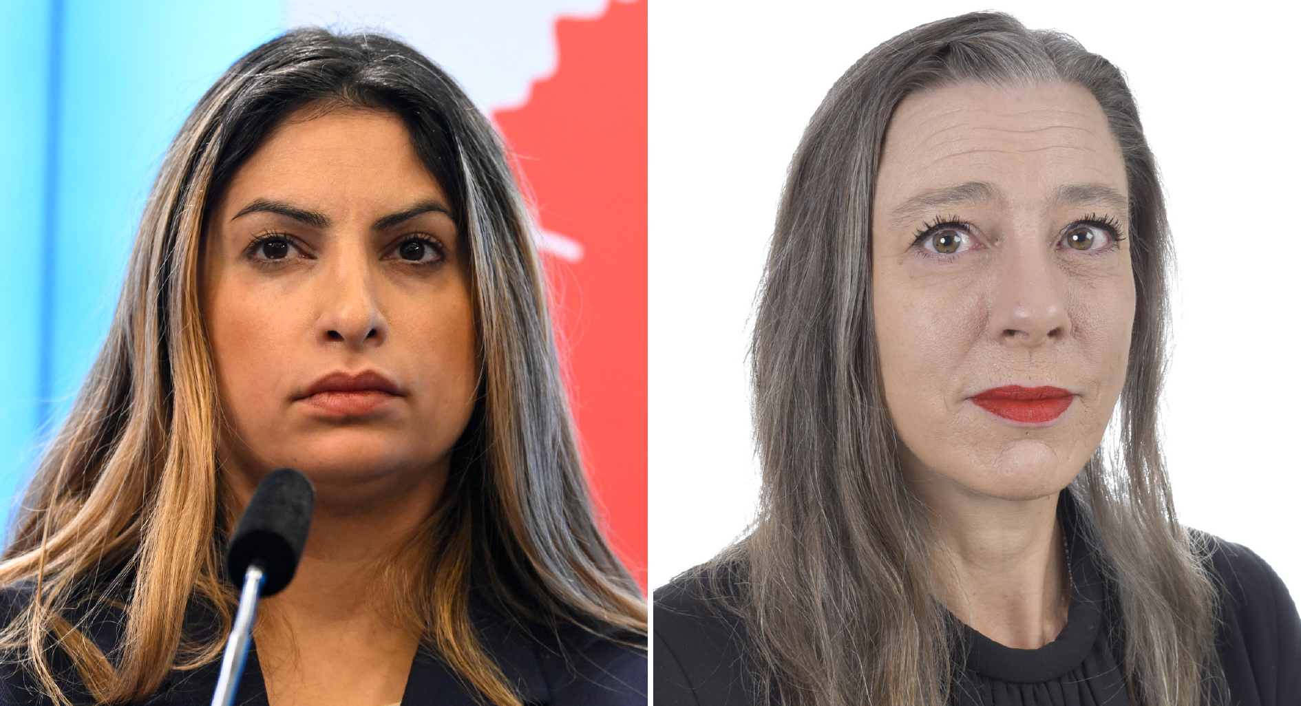 Nooshi Dadgostar och Ciczie Weidby.