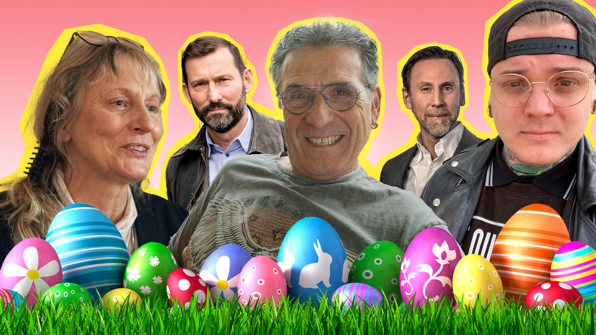 Birgitta Uusitalo, Stefan Koskinen, Tino Borg Teroni, Klas Balkon och Simon Kullberg får varsitt påskägg – med varierande innehåll.