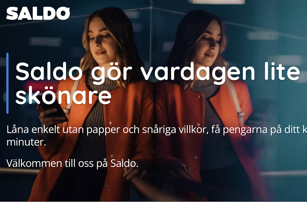 Reklam från Saldo – Gör vardagen lite skönare