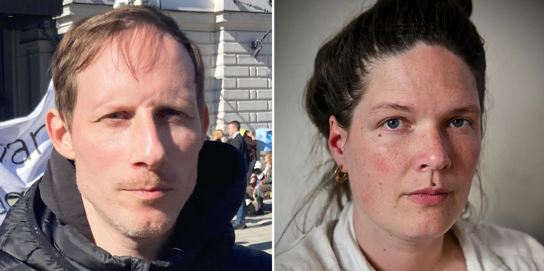 Nils Westberg Ahlmark och Moa Friman.