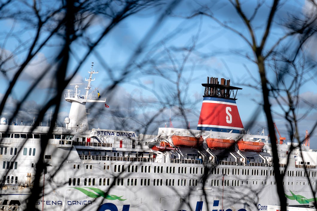 Stena Danica i hamn i Göteborg.