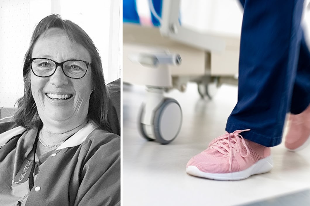 Titti Berglin, undersköterska och arbetsplatsombud på Mälarsjukhuset i Eskilstuna.