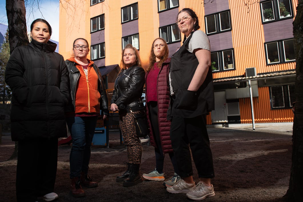 Siriniya Fagerström, Kim Eriksson, Jeanett Sörman, Sissel Gulbrandsen och Karin Larsson.
