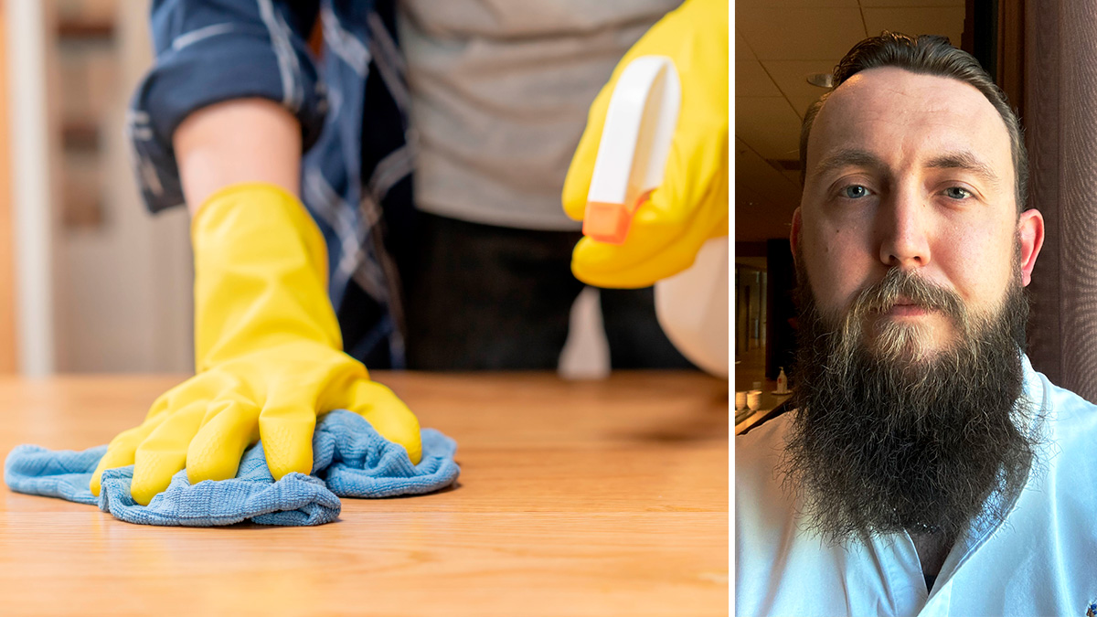 Oscar Rolfsman. Fastighets hjälpte städaren komma loss från kontraktet.