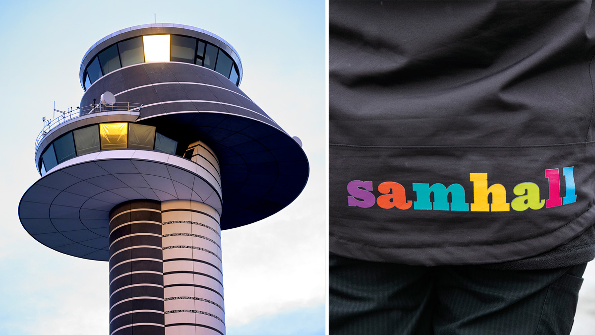 Flygledartornet på Arlanda. Samhall anställer städare utan funktionsnedsättning på Arlanda