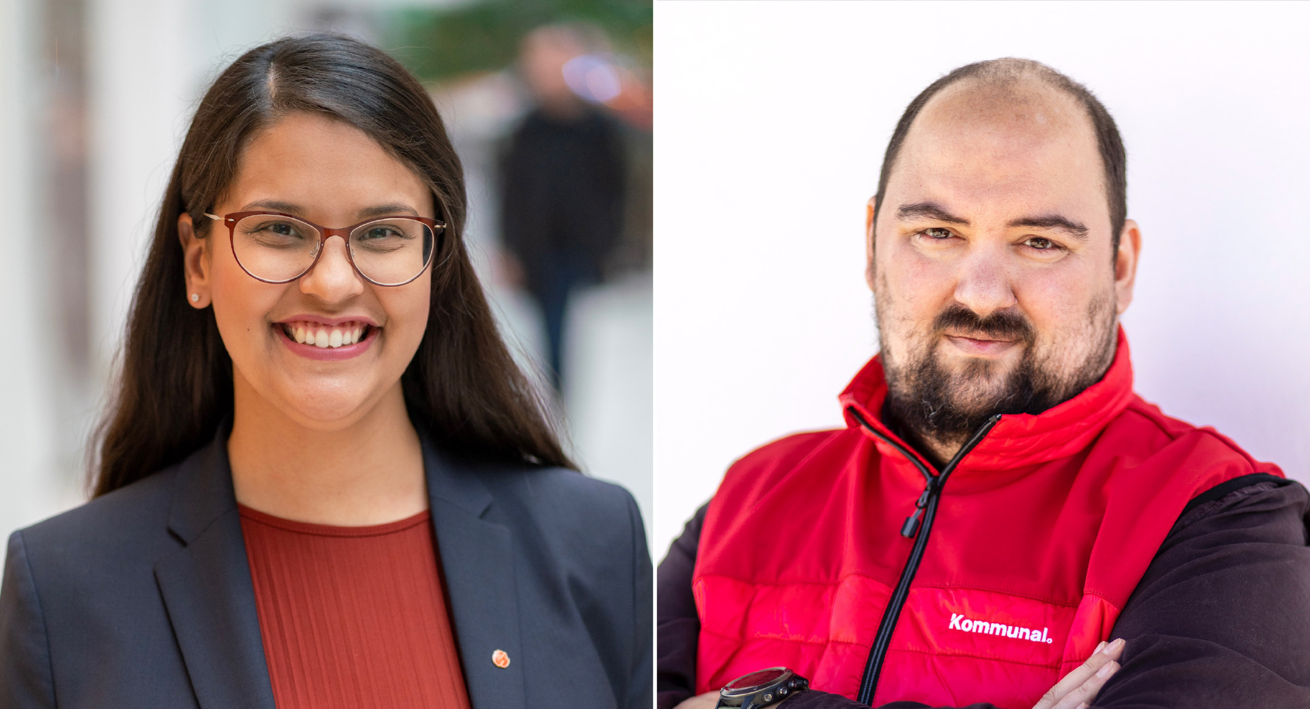 Sara Kukka-Salam och Onur Esinsel.