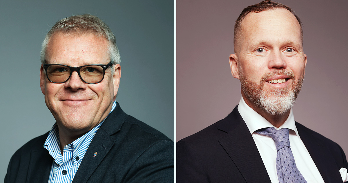 Arne Alfredsson, chef på avdelningen för myndighetsgemensam kontroll och Pär Rylander, säkerhetschef vid Arbetsmiljöverket. 