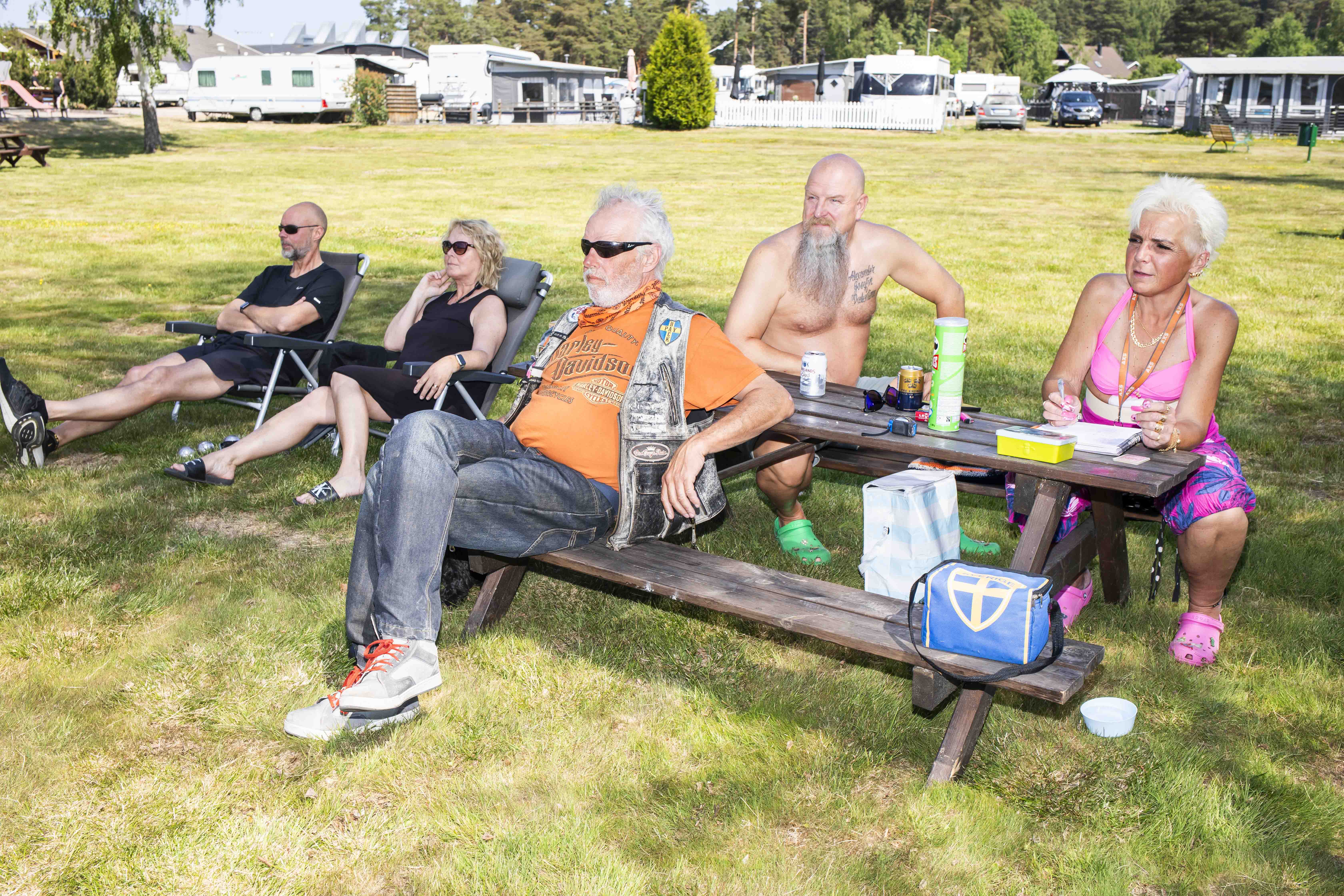 Bouleturnering på å Årsunda strandbad, Gästriklands riviera vid Storsjön