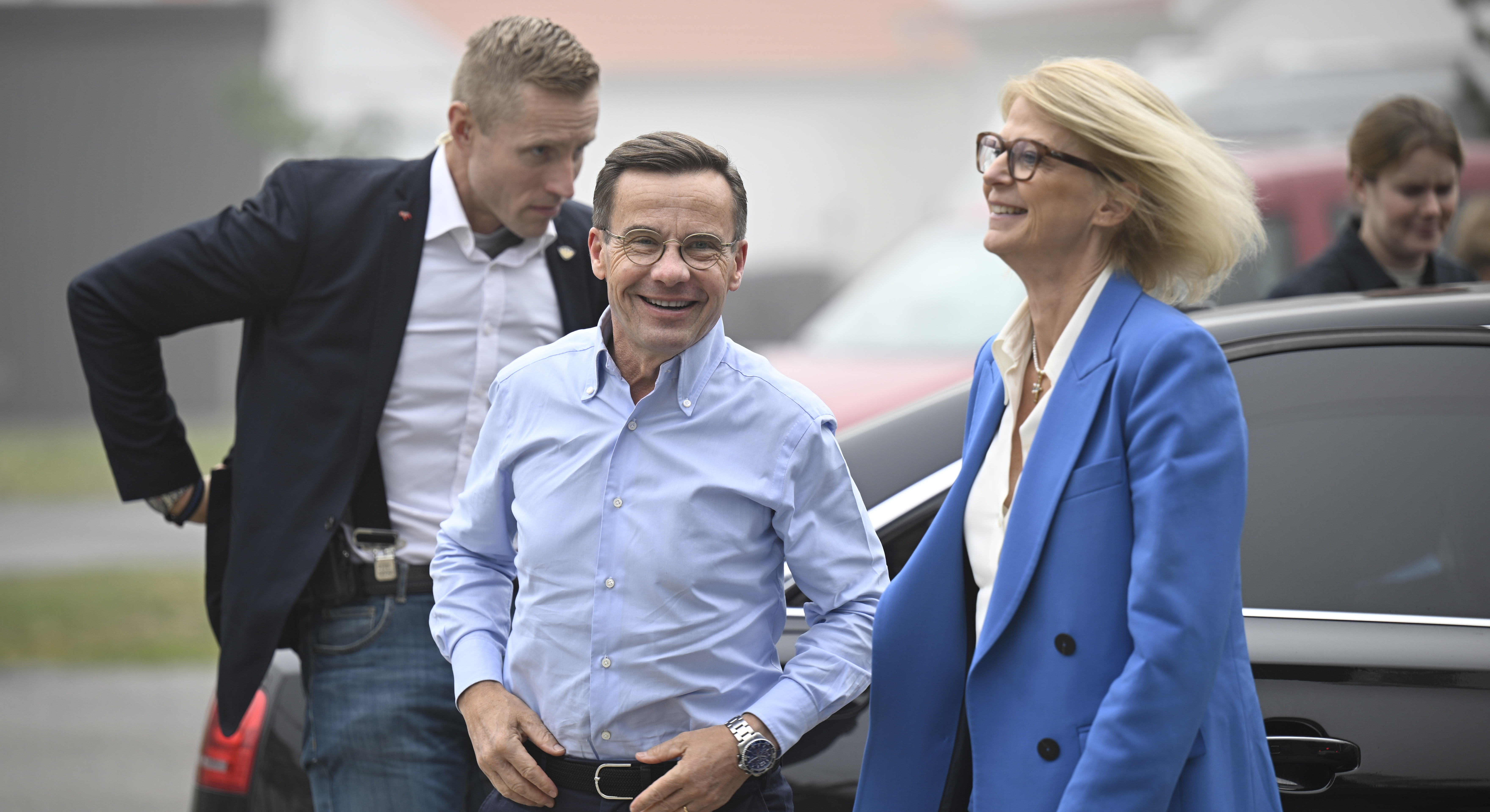 Ulf Kristersson och Elisabeth Svantesson (M).