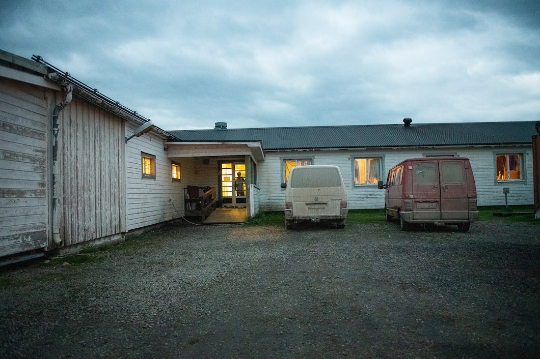 Bostadshus för bärplockare.
