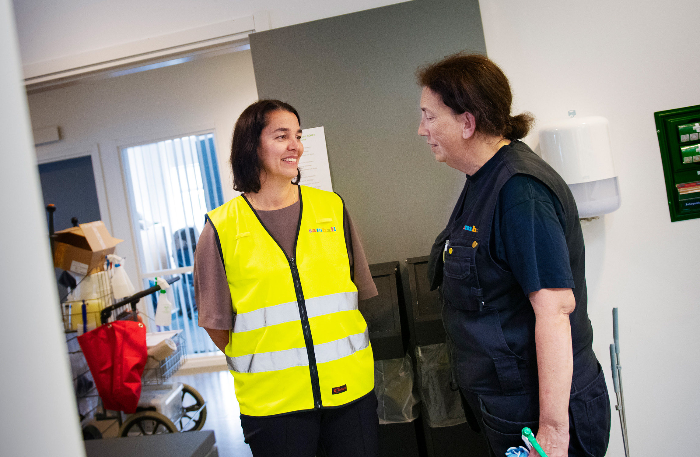 Samhall, samtalar med samhallmedarbetaren Maria Stenberg.