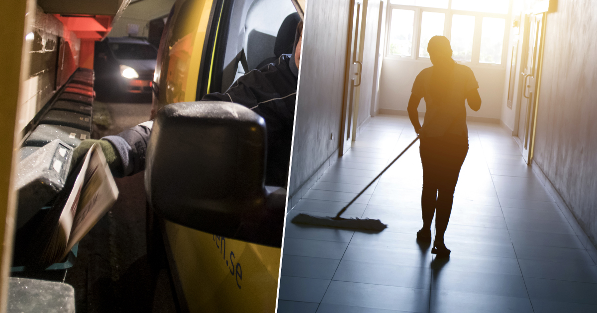 Tidningsbud och vaktmästare