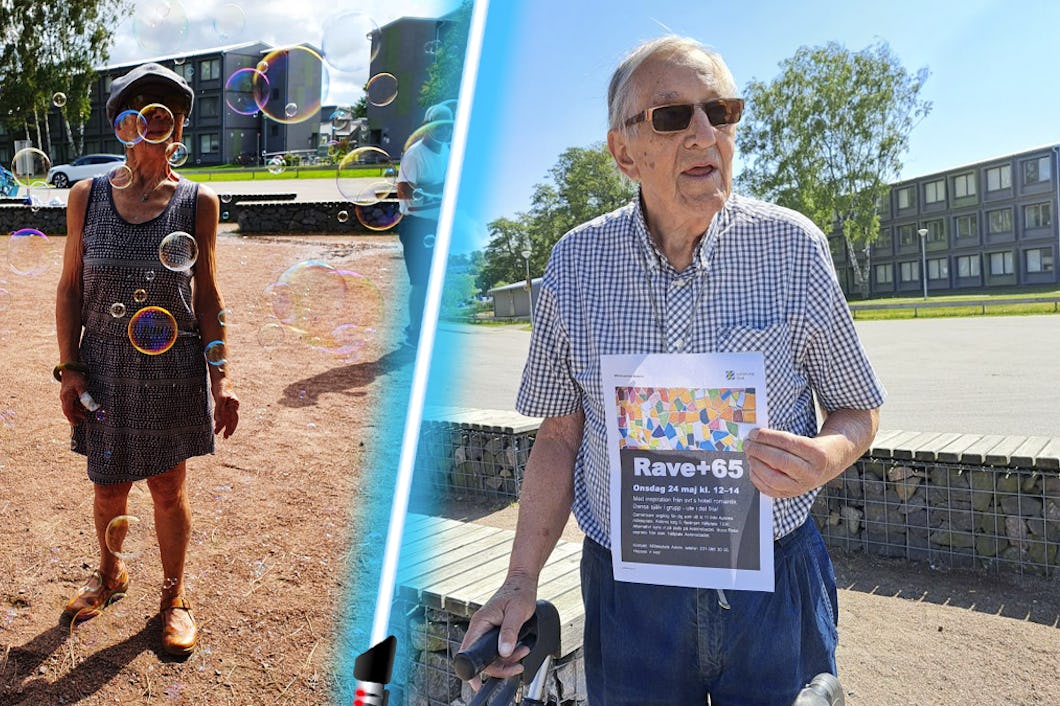 Margrit och Olle – två av del äldre som rejvat.