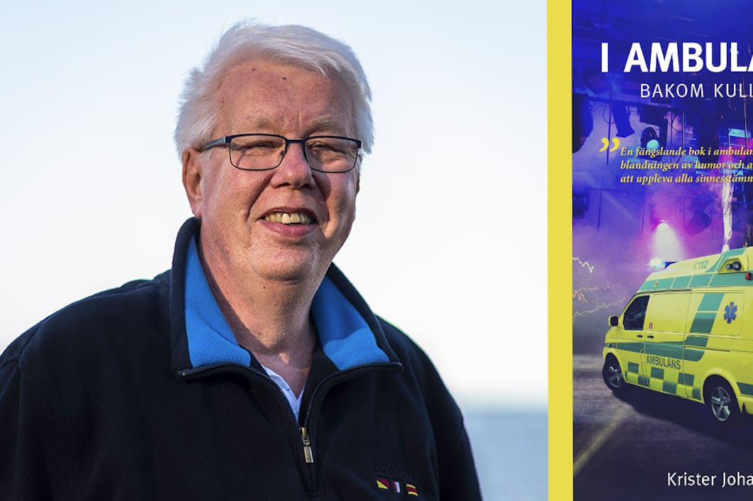 Författaren KristerJohansson och hans bok "I ambulansen bakom kulisserna"