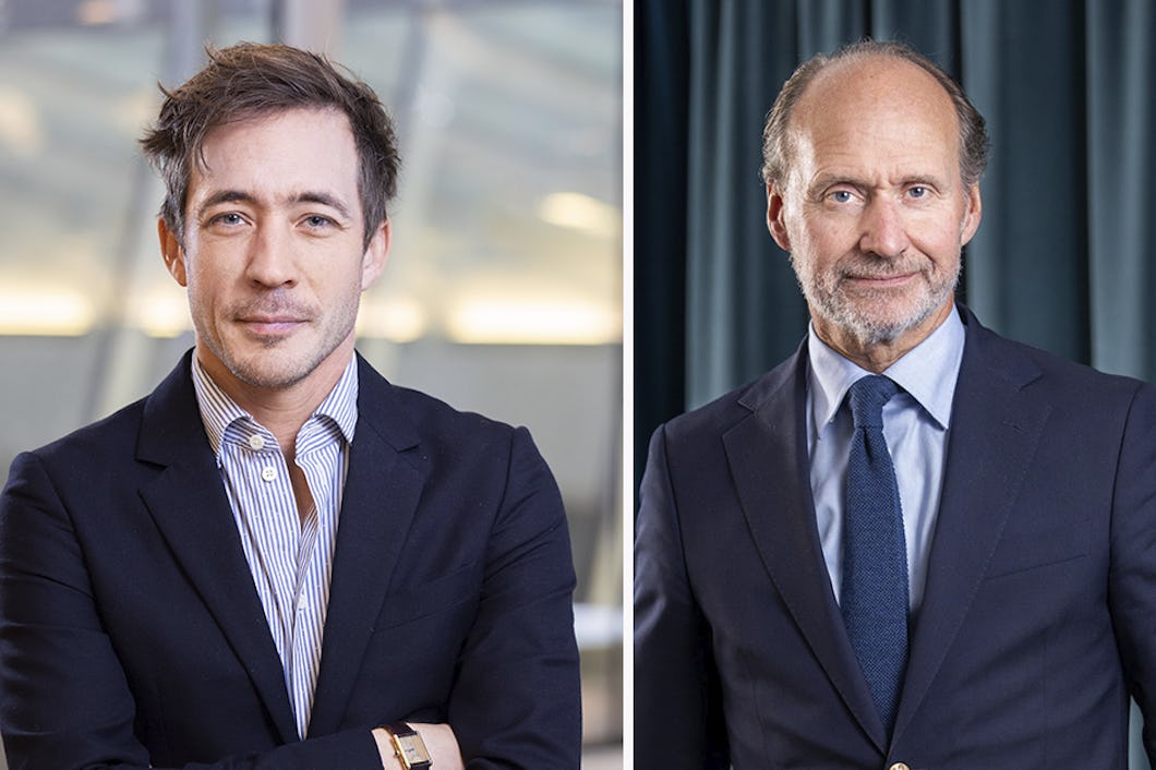 Jesper Hedin Hirasawa och Per Hidesten, Industriarbetsgivarna.