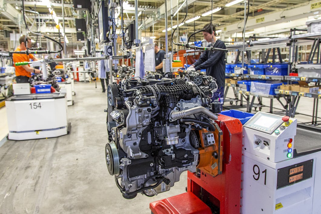 Volvo Cars motorfabrik i Skövde.