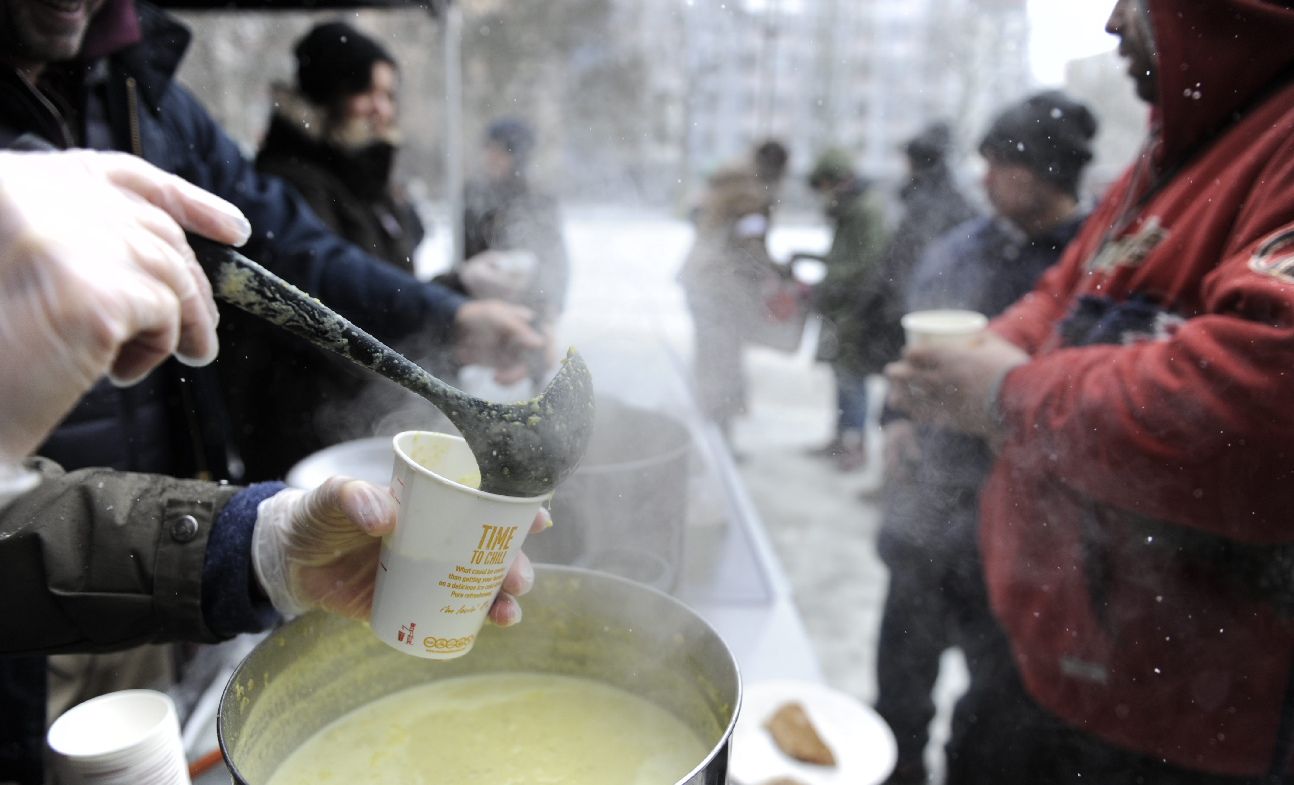 Soppkök och hemlös