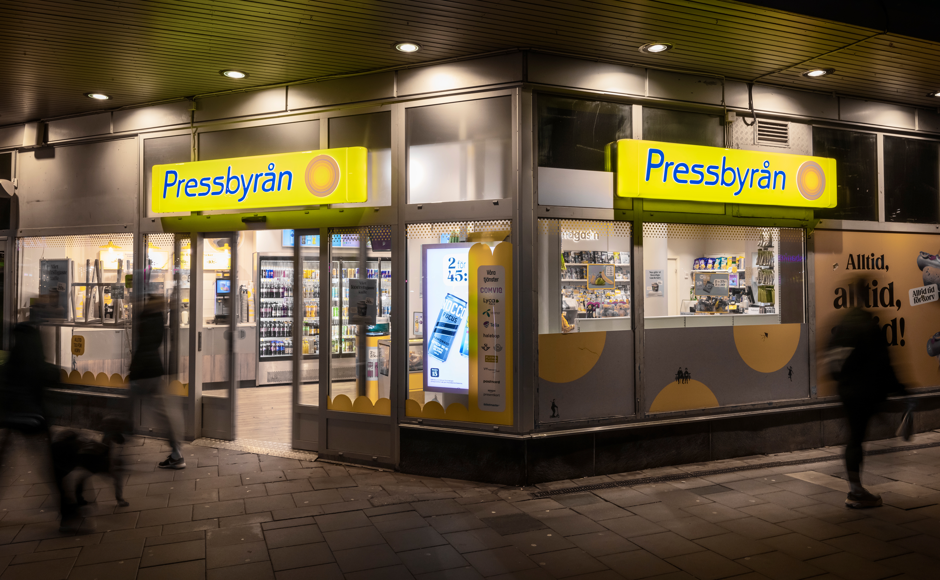 Fasad av en av Pressbyråns butiker