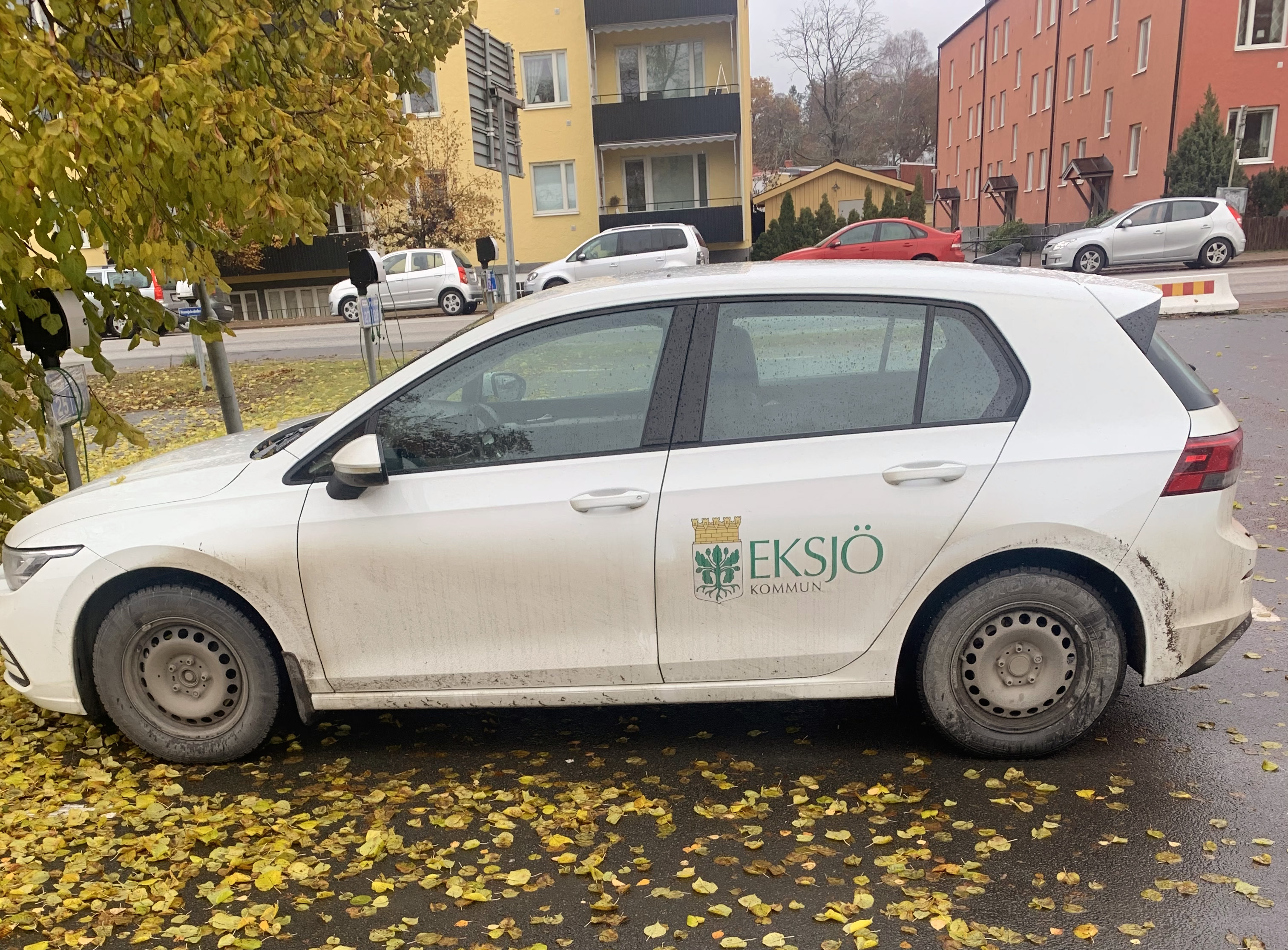 Bild på hemtjänstbil i Eksjö.
