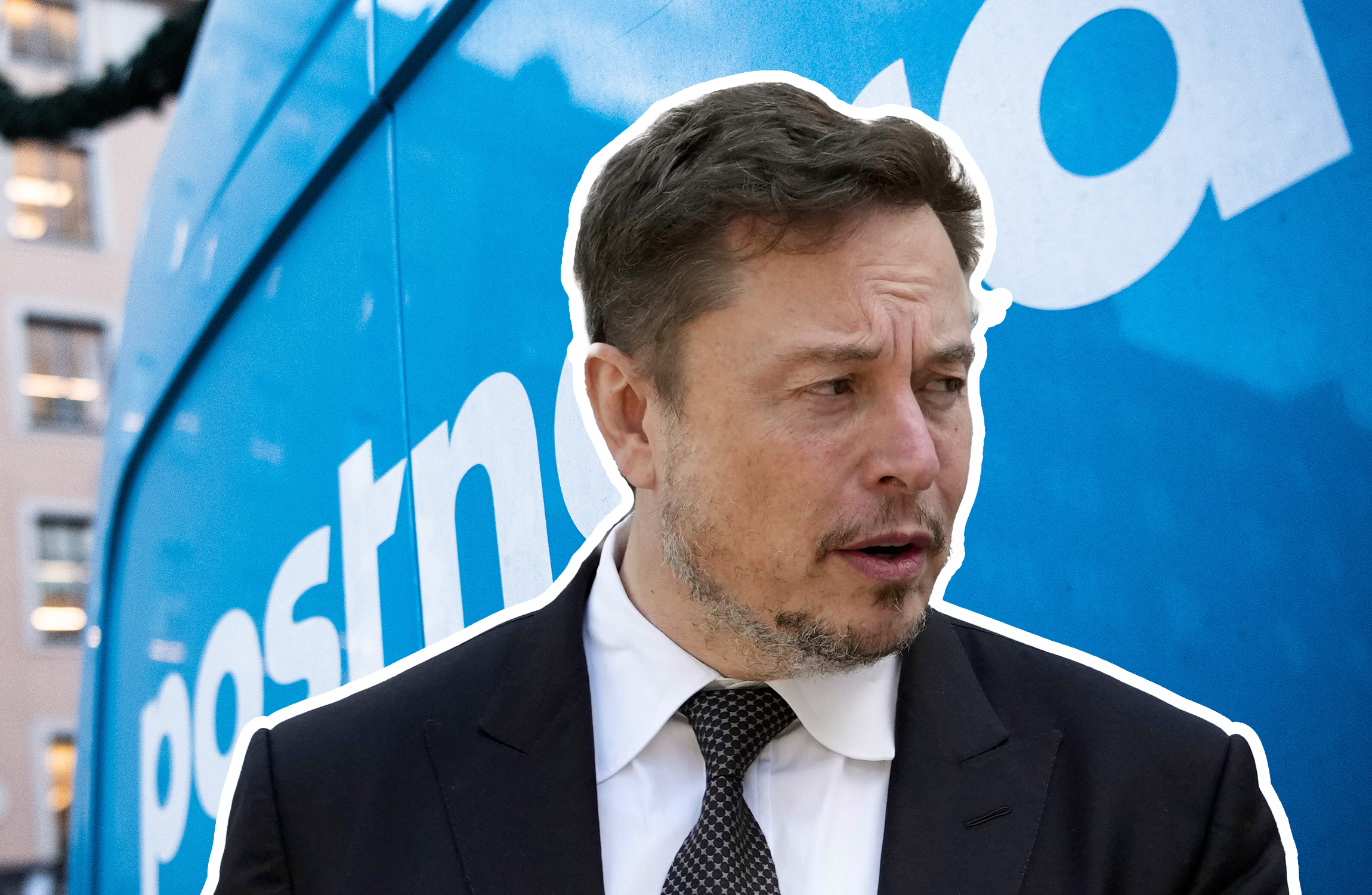 Elon Musk och en postlåda.
