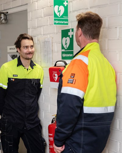 Tomas Eriksson, Andreas Qvick på SSAB i Fagersta.
