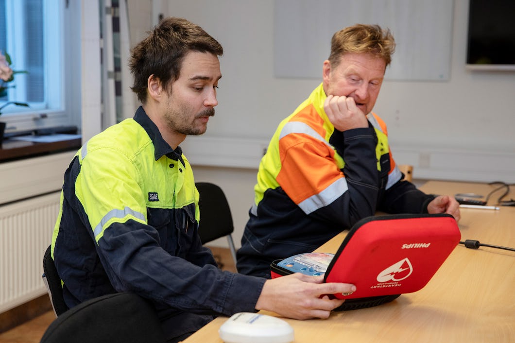 Tomas Eriksson, Andreas Qvick på SSAB i Fagersta.