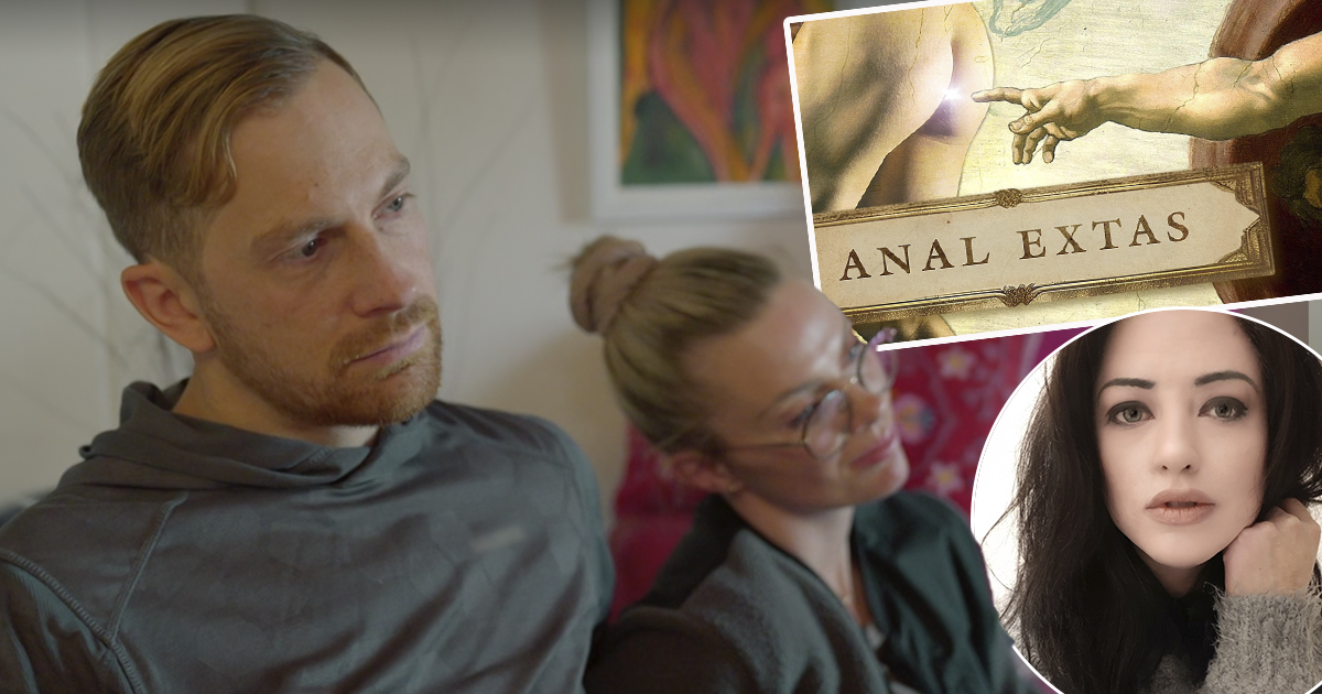 En bild av en man och en kvinna och en bild på en dokumentär.