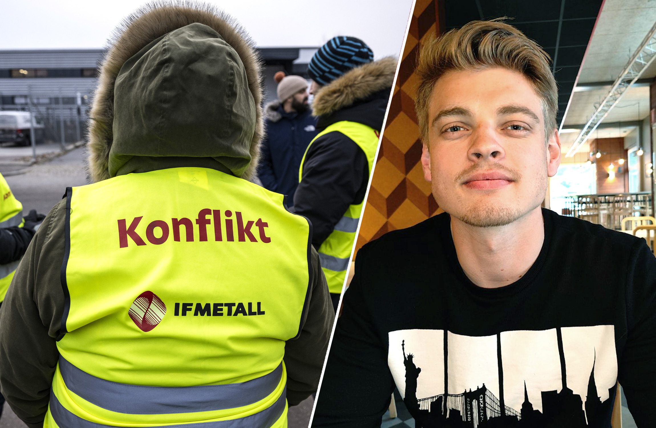 Teslamekanikern Tobias Eng Strömberg.