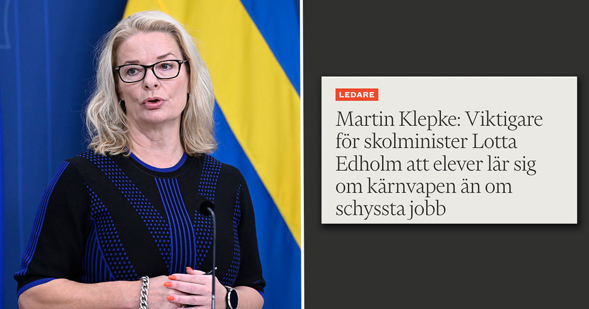 Lotta Edholm, skolminister