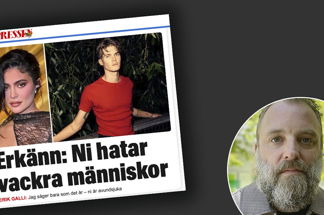 Bild på skärmdump på Erik Gallis text från Expressen och bild på Tomas Hemstad.