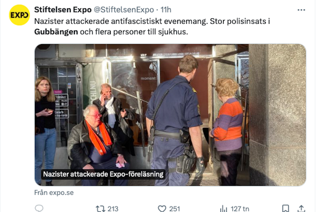 Bild på en X-post av Expo.