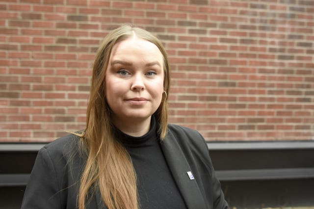 Zandra Michal, barnskötare och avdelningsordförande Kommunal Stockholms län