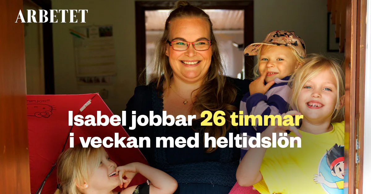 Jobbar Master Isabel jobbar 26 timmar i veckan med heltidslön: ”Får minisemestrar ...