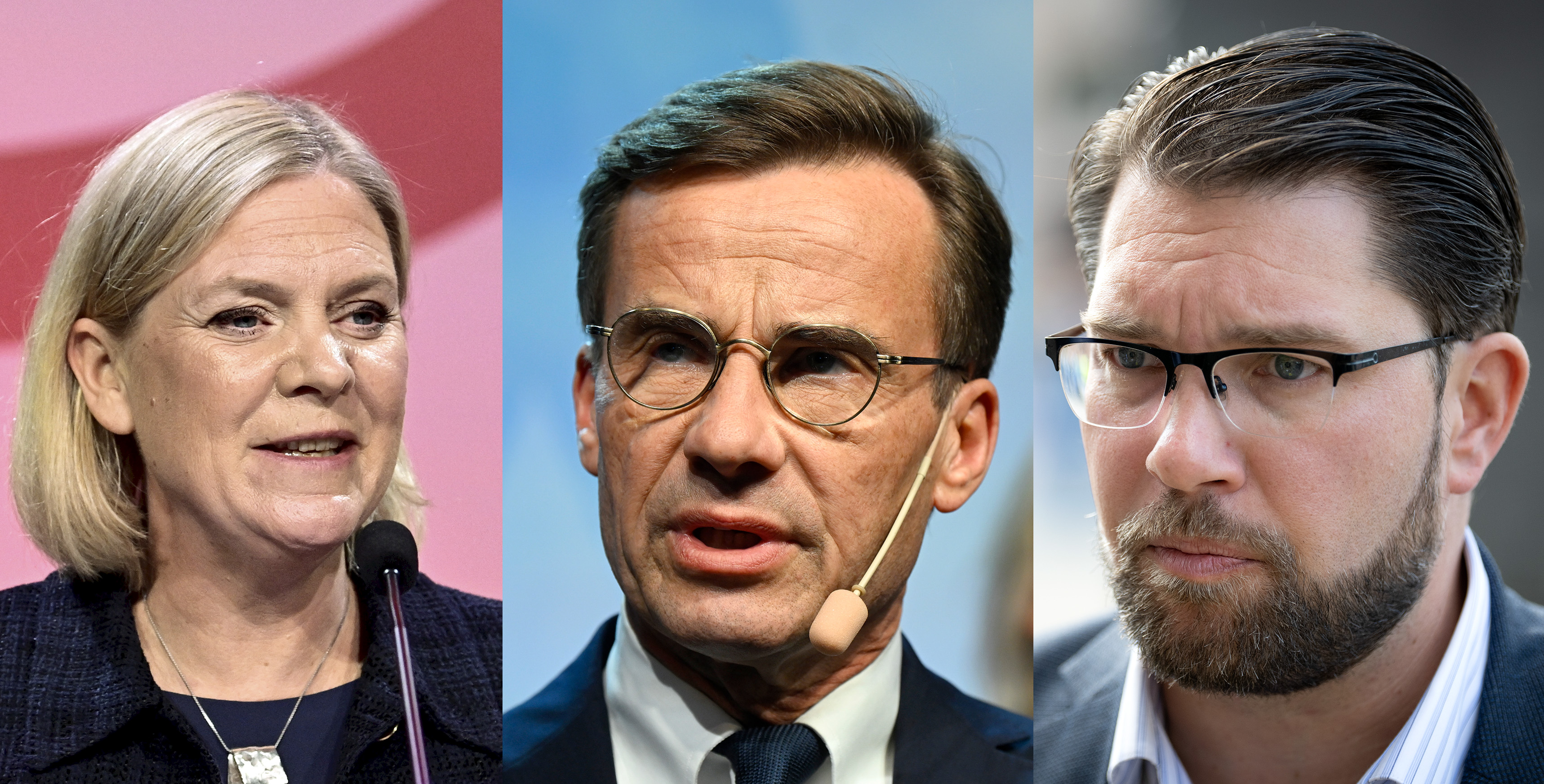 Magdalena Andersson, Ulf Kristersson, Jimmie Åkesson