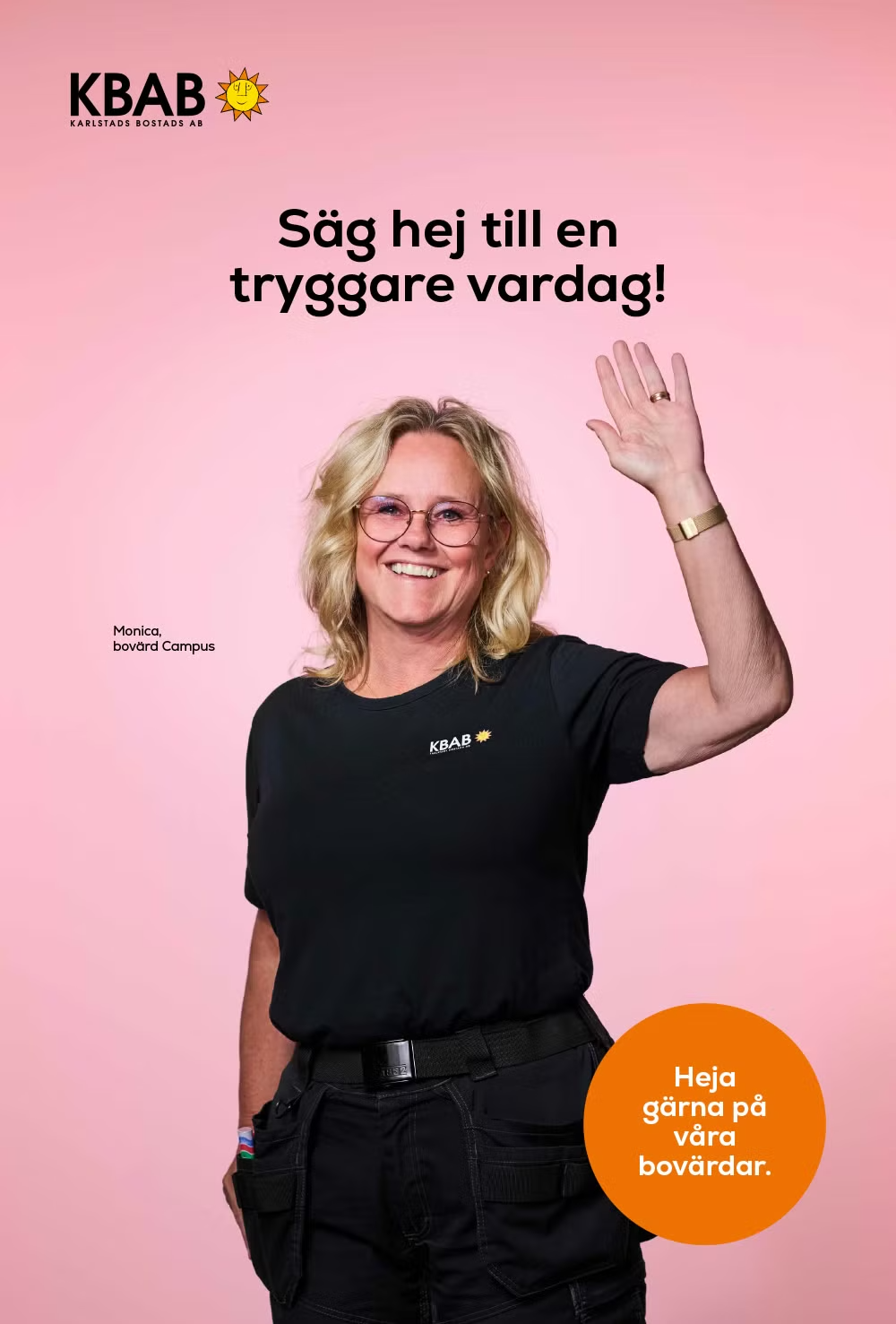 Monica Backman är en av bovärdarna som bidrar till trygghet.